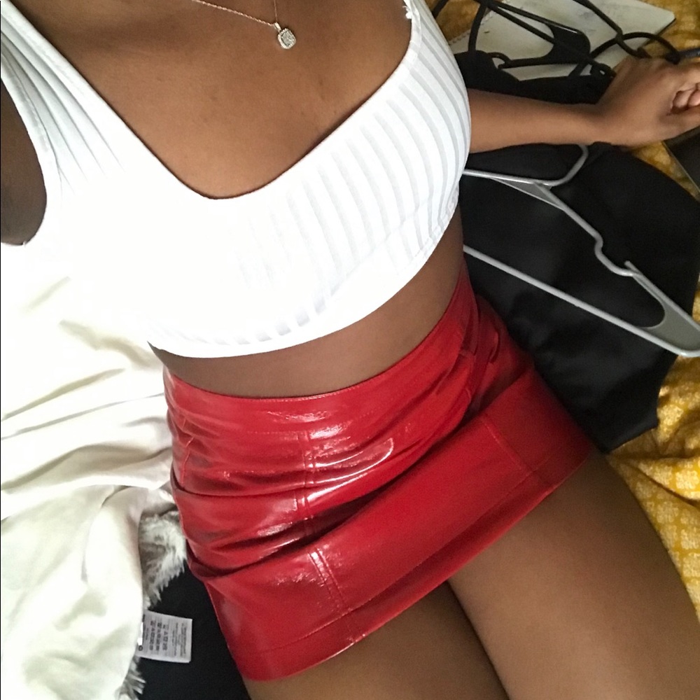 Red skirt